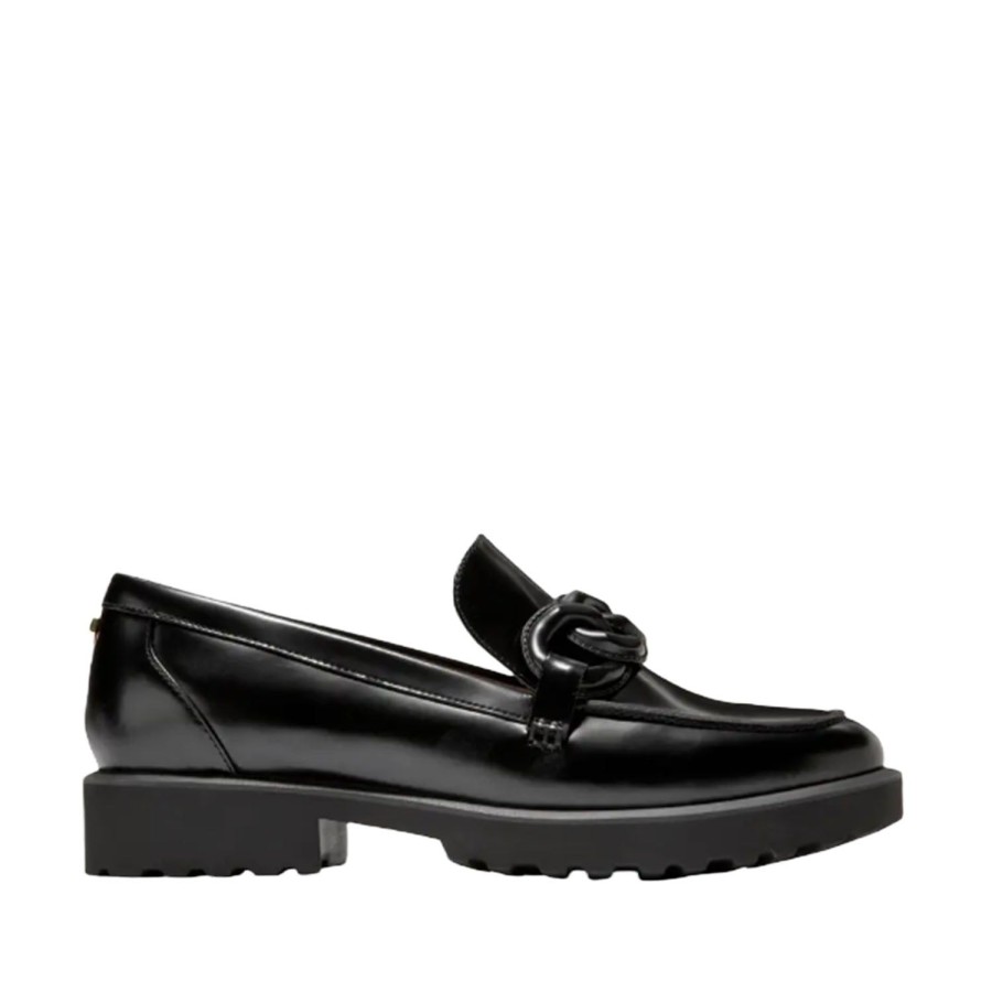 Women'S Shoes Cole Haan | Cole Haan Women'S Geneva Chain Loafer In Black