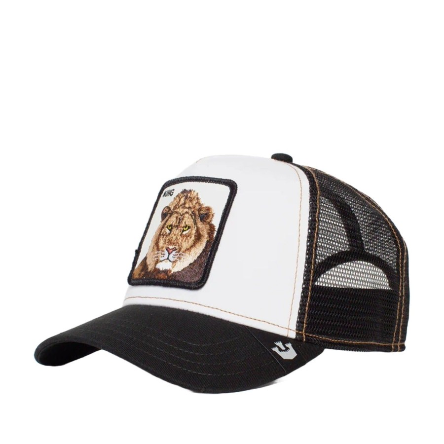 Men'S Accessories Goorin Bros. | Goorin Bros. The King Lion Trucker Hat In Black