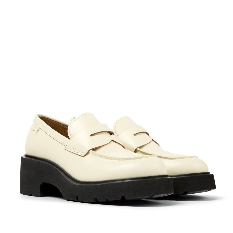 Women'S Shoes CAMPER | Camper Women'S Milah In White Natural