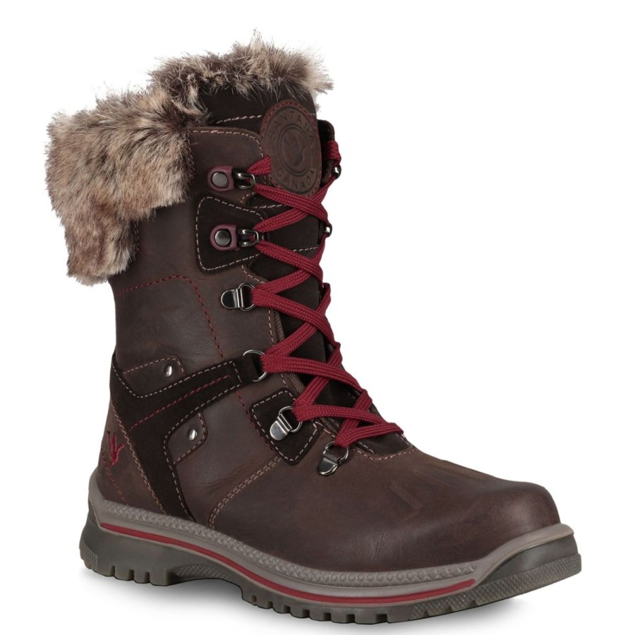 Women'S Shoes Santana Canada | Santana Canada Women'S Milly In Brown/Burgundy