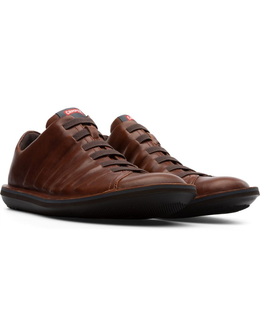 Men'S Shoes Camper | Camper Men'S Beetle In Medium Brown