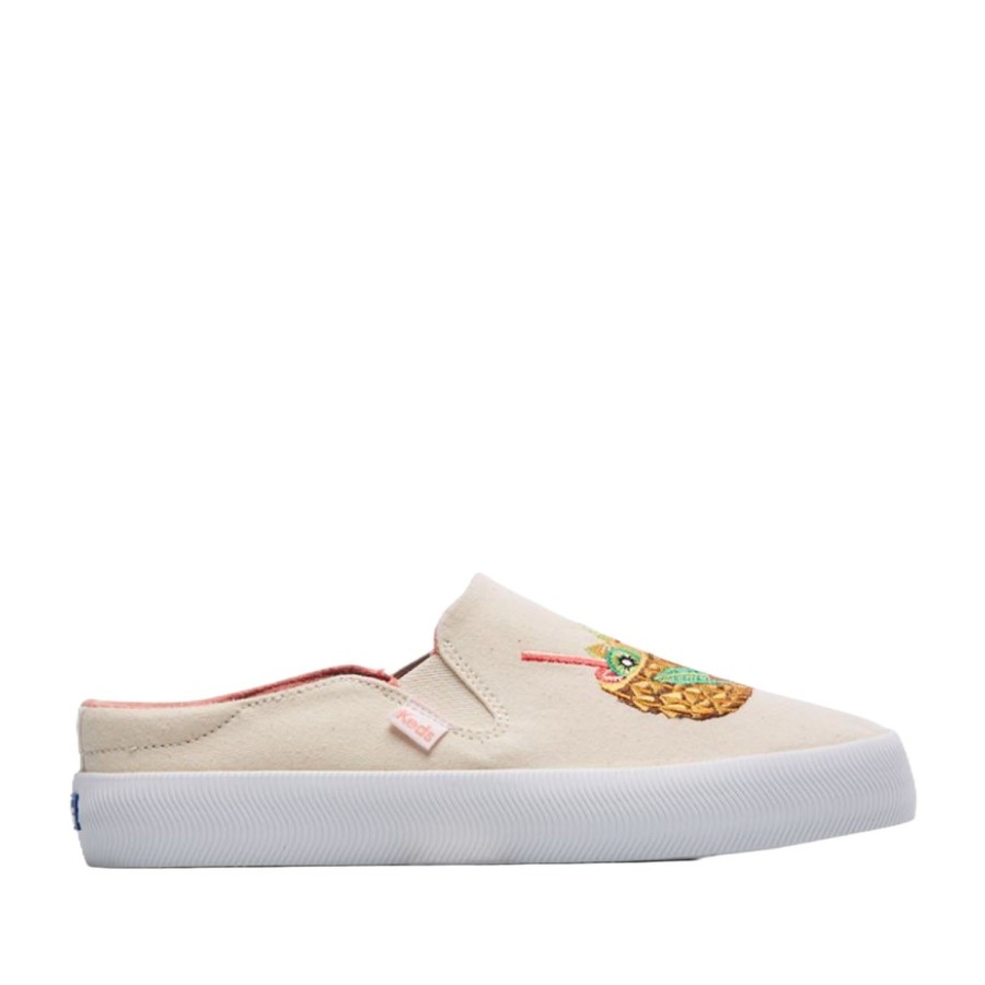 Women'S Shoes Keds | Keds Women'S Kickback Mule Cocktails In Natural