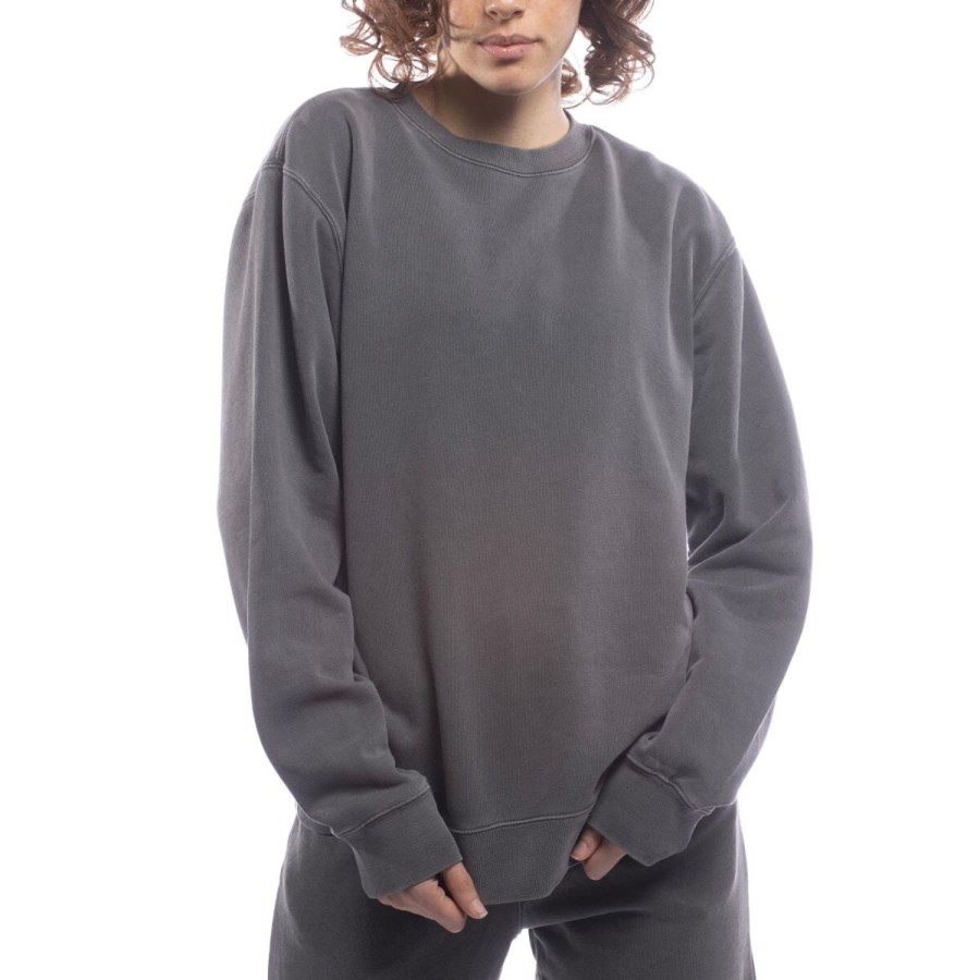 Women'S Apparel Made For The People | Made For The People Upcycled Crewneck Sweatshirt In Black