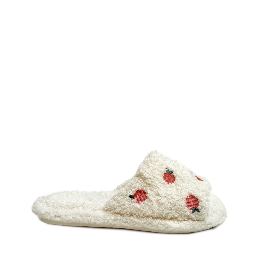 Women'S Shoes FLOOF | Floof Peachy Keen Slippers In White