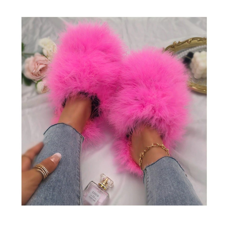 Women'S Shoes FLOOF | Floof Sass-Quatch Slippers In Pink