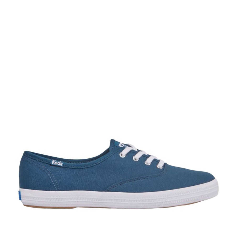 Women'S Shoes Keds | Keds Women'S Champion Seasonal Canvas In Blue