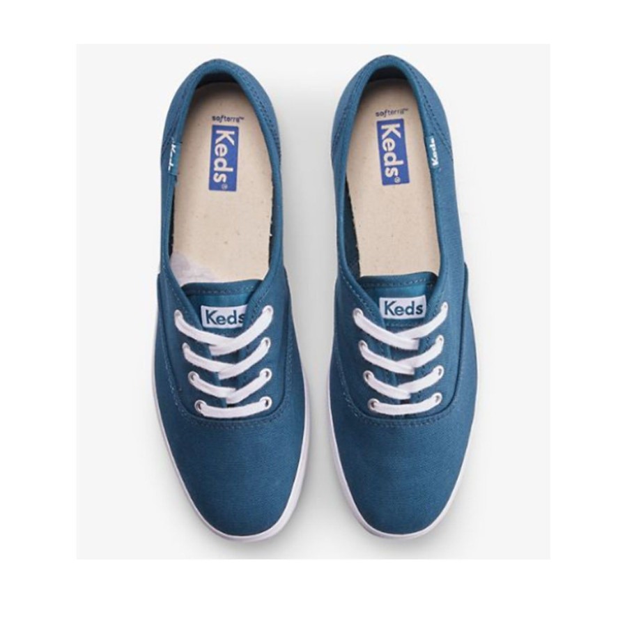 Women'S Shoes Keds | Keds Women'S Champion Seasonal Canvas In Blue