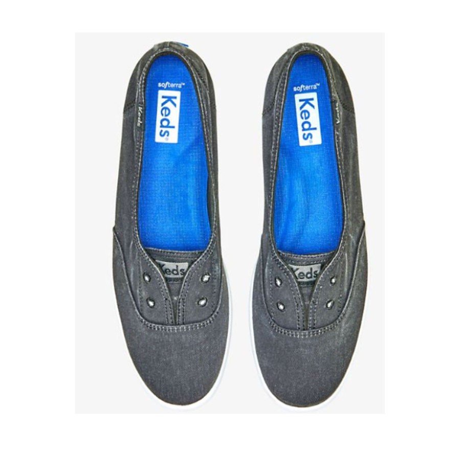 Women'S Shoes Keds | Keds Women'S Chillax Mini Twill In Black