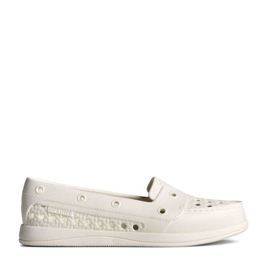 Women'S Shoes Sperry | Sperry Women'S Float Fish Boat Shoe In White