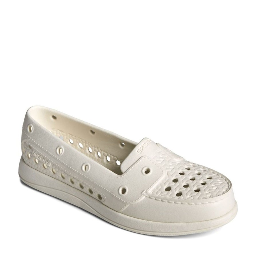 Women'S Shoes Sperry | Sperry Women'S Float Fish Boat Shoe In White