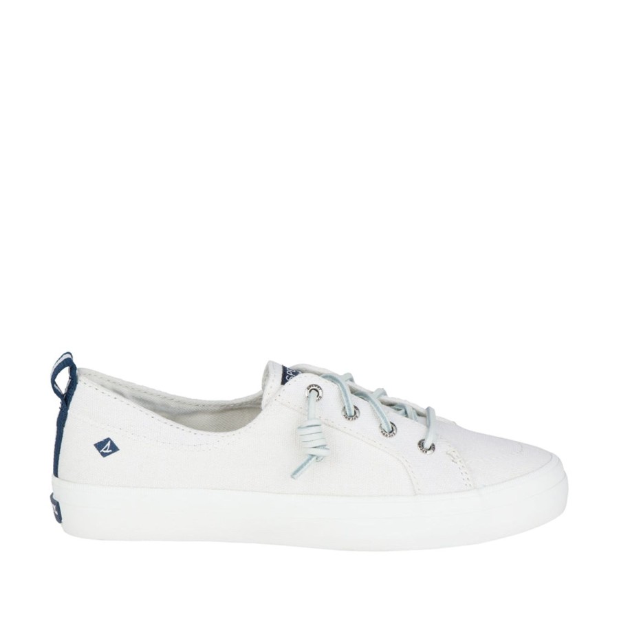 Women'S Shoes Sperry | Sperry Women'S Crest Vibe Linen Sneaker In White