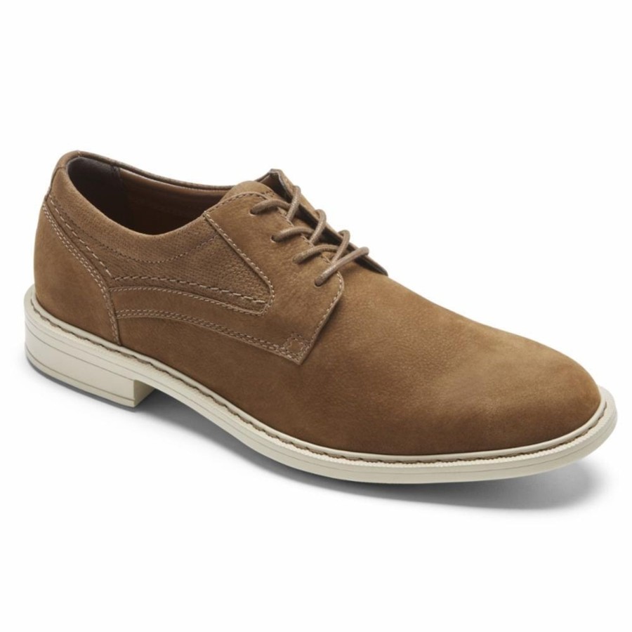 Men'S Shoes Rockport Men | Rockport Men'S Plain Toe Tanner Brown W