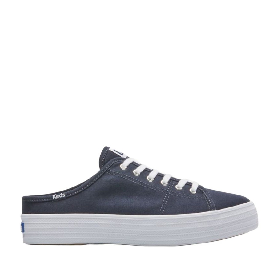 Women'S Shoes Keds | Keds Women'S Triple Kick Mule Canvas In Navy