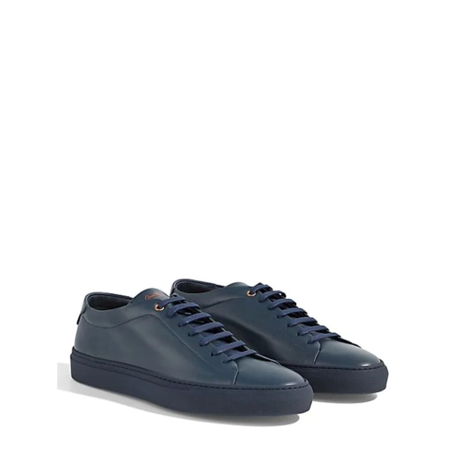 Men'S Shoes Good Man Brand | Good Man Brand Men'S Edge Lo-Top Sneaker In 493 Navy/Navy