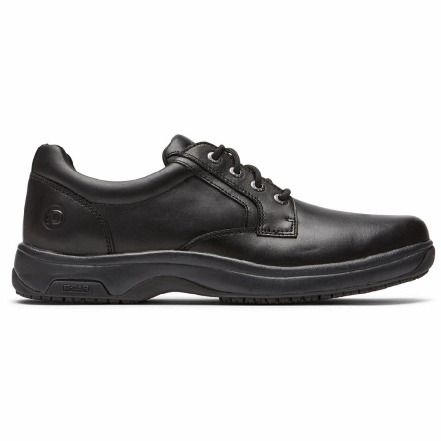 Men'S Shoes Dunham | Dunham Men'S Plaintoe 8000 Service Black 2E