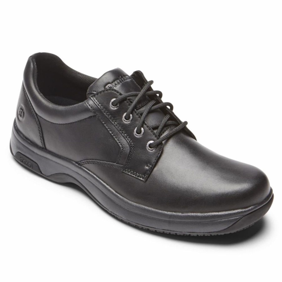 Men'S Shoes Dunham | Dunham Men'S Plaintoe 8000 Service Black 2E