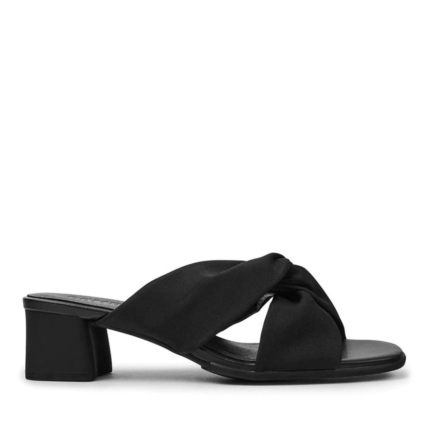 Women'S Shoes CAMPER | Camper Women'S Katie Sandal In Black Recycled Poly