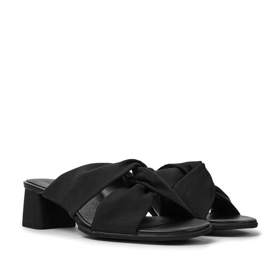 Women'S Shoes CAMPER | Camper Women'S Katie Sandal In Black Recycled Poly