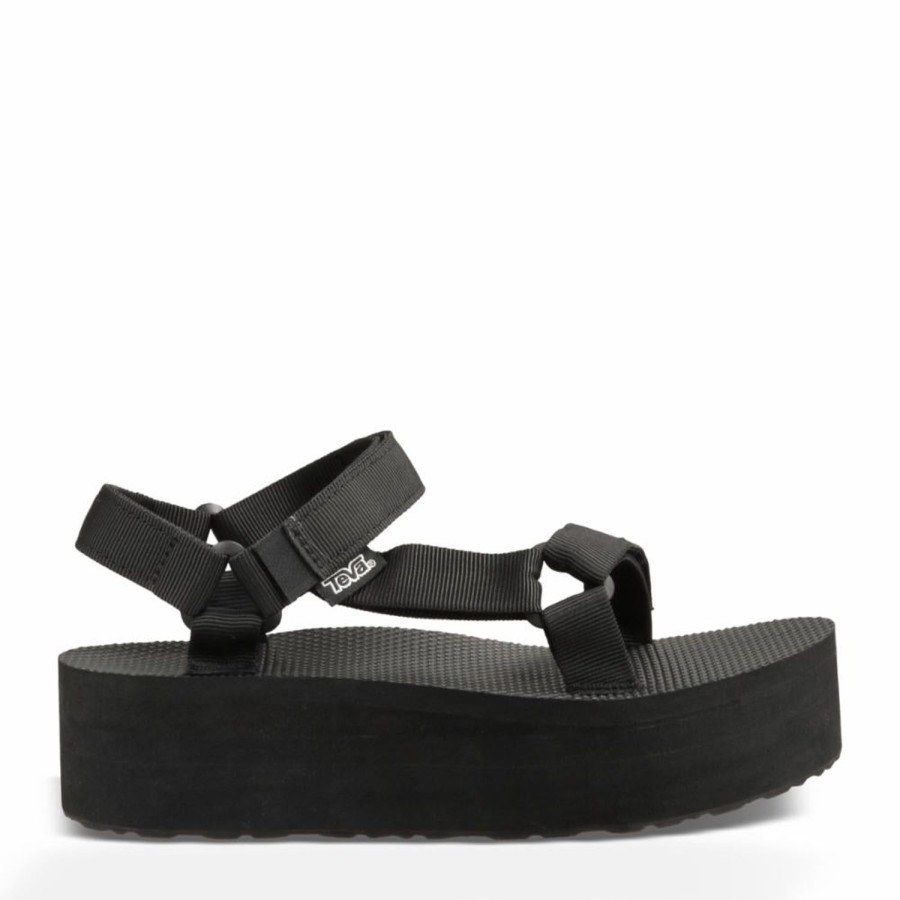 Women'S Shoes Teva Women | Teva Women'S Flatform Universal Black M