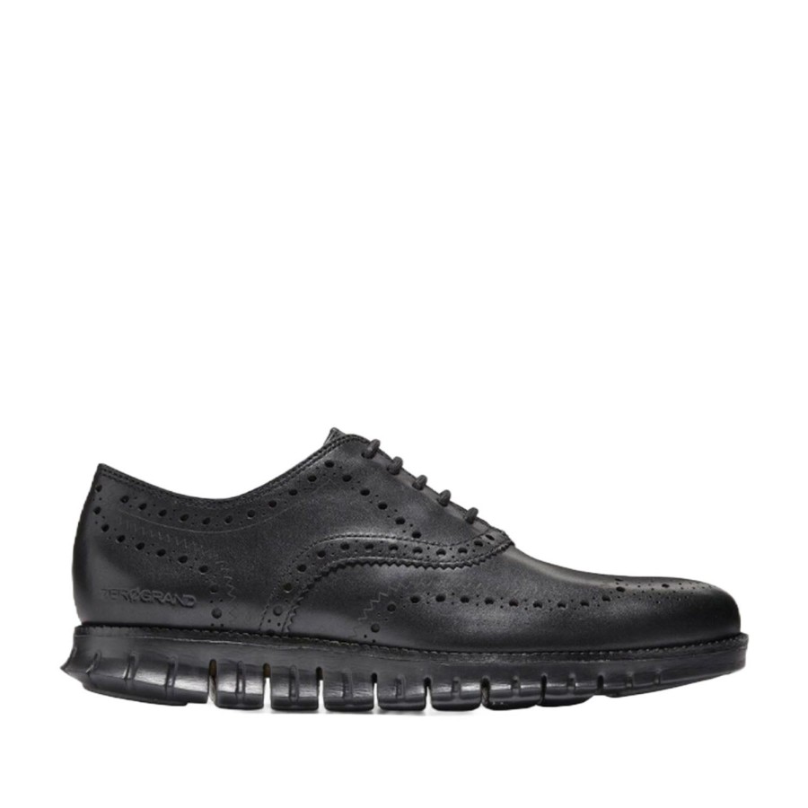 Men'S Shoes Cole Haan | Cole Haan Men'S Zerogrand Wingtip Oxford In Black