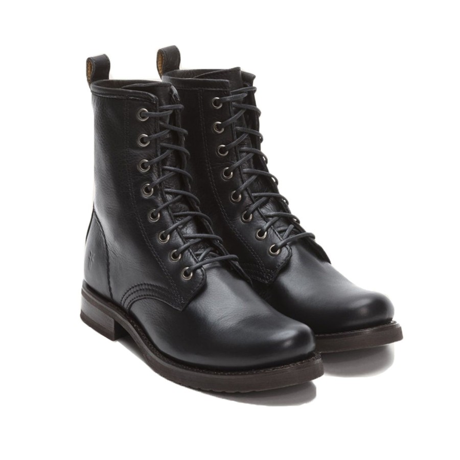 Women'S Shoes Frye Women | Frye Women'S Veronica Combat In Black