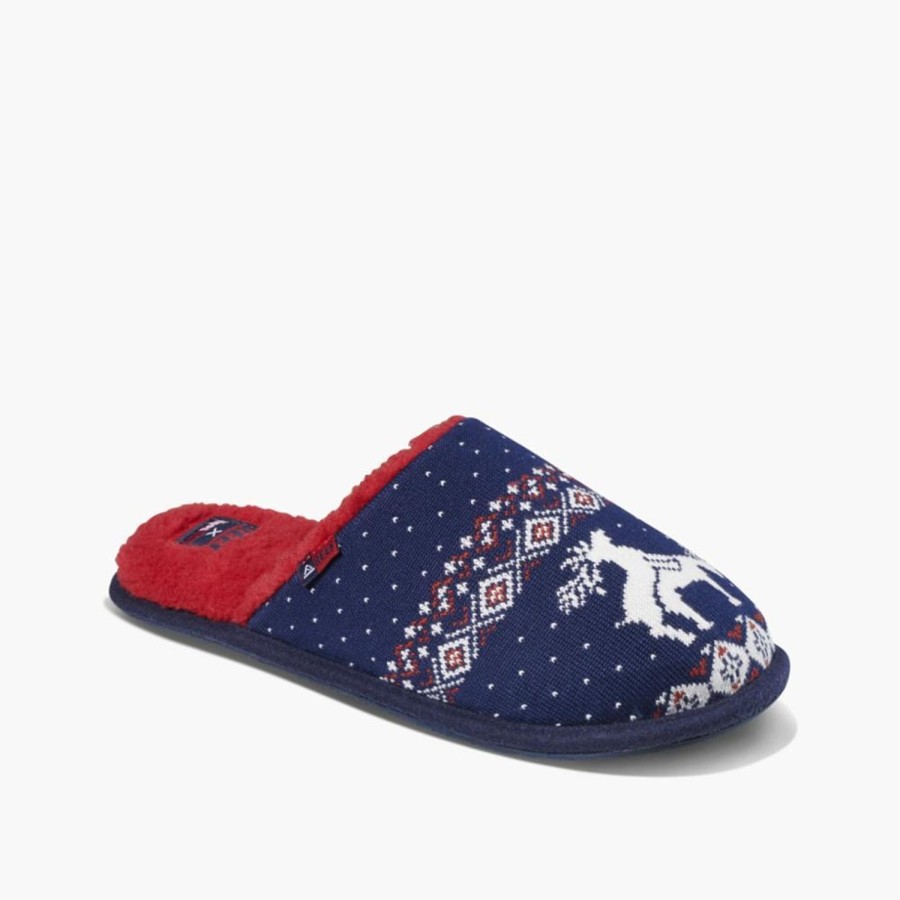 Men'S Shoes Reef Men | Reef Men'S Reef X Tipsy Elves Reef X Tipsy Elves Blue M