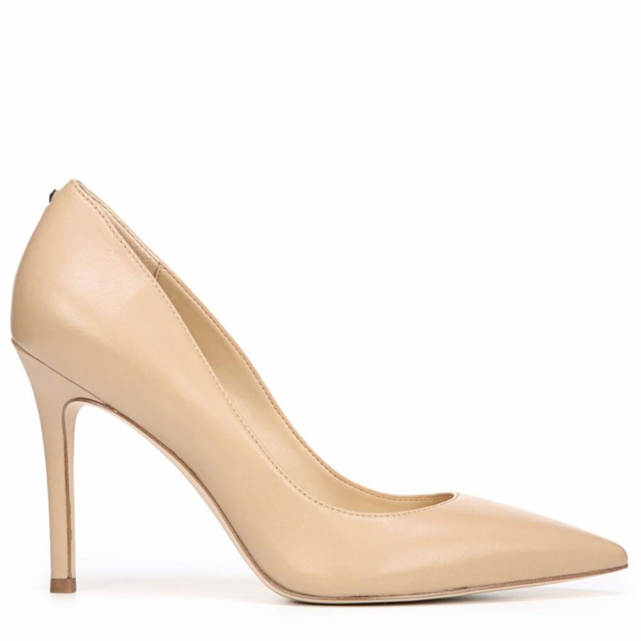 Women'S Shoes Sam Edelman | Sam Edelman Women'S Hazel Classic Nude/Nappa Leather M