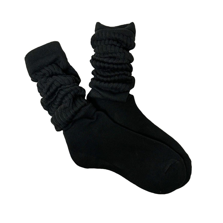 Women'S Apparel FLOOF | Floof Women'S Slouch Socks In Black