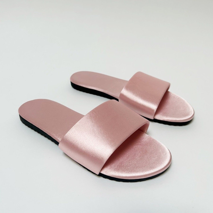 Women'S Shoes FLOOF | Floof Women'S Satin Slide In Pink