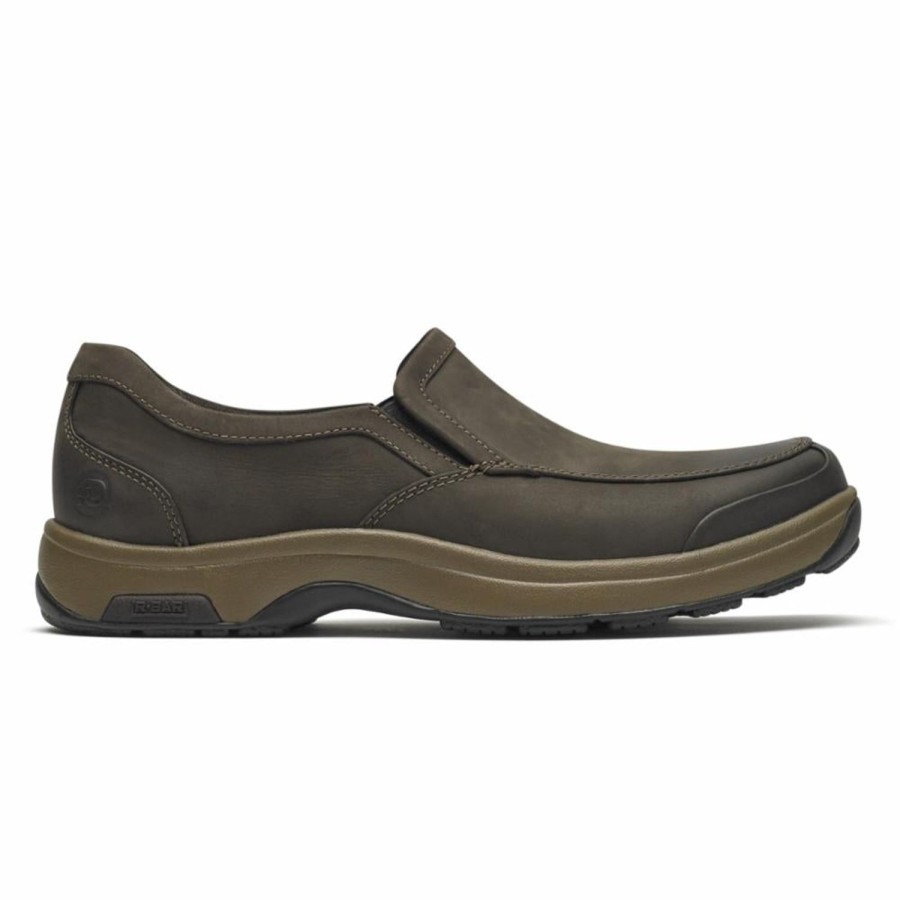 Men'S Shoes Dunham | Dunham Men'S Battery Park Slip-On 8000 Brown 6E