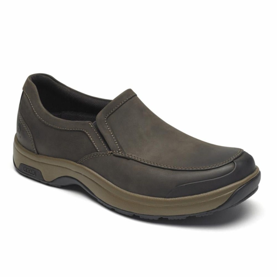 Men'S Shoes Dunham | Dunham Men'S Battery Park Slip-On 8000 Brown 6E