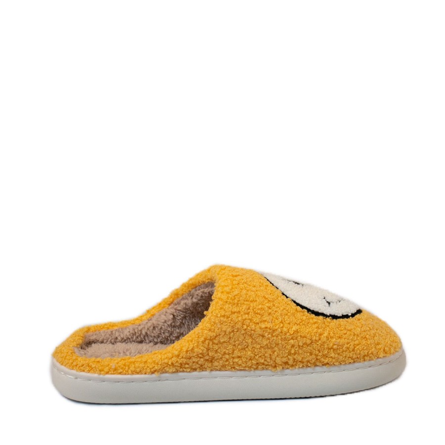 Women'S Shoes FLOOF | Floof Adult Fluffy Face Slippers In Yellow