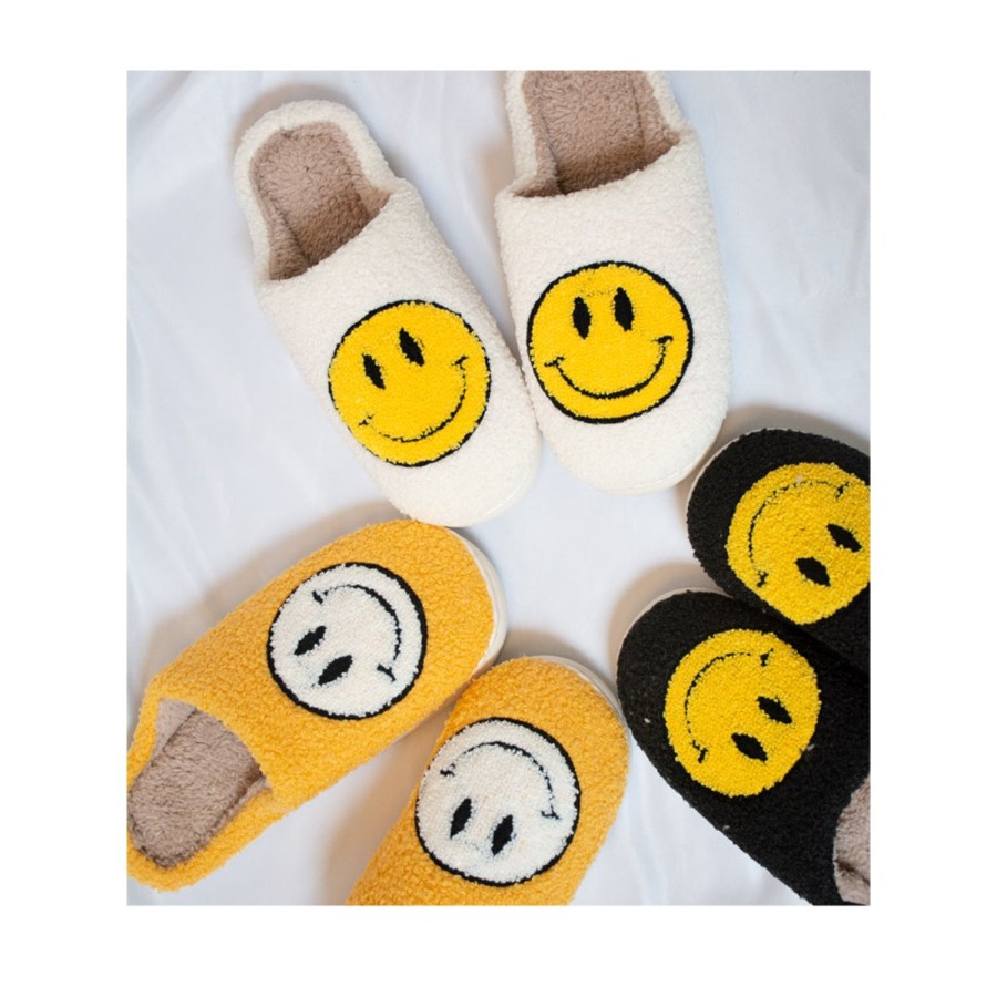 Women'S Shoes FLOOF | Floof Adult Fluffy Face Slippers In Yellow