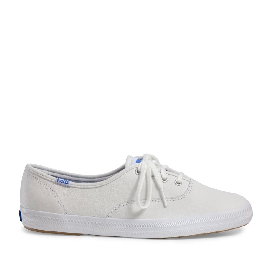 Women'S Shoes Keds | Keds Women'S Champion Leather Oxford Shoe In White