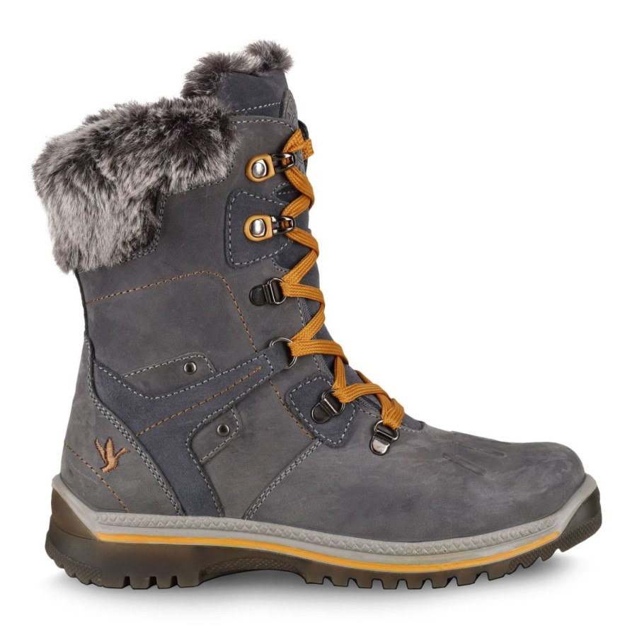 Women'S Shoes Santana Canada | Santana Canada Women'S Milly In Grey/Mustard