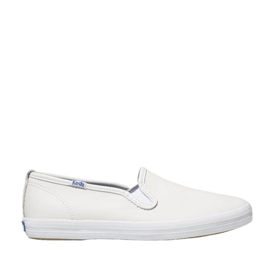 Women'S Shoes Keds | Keds Women'S Champion S/O Leather In White