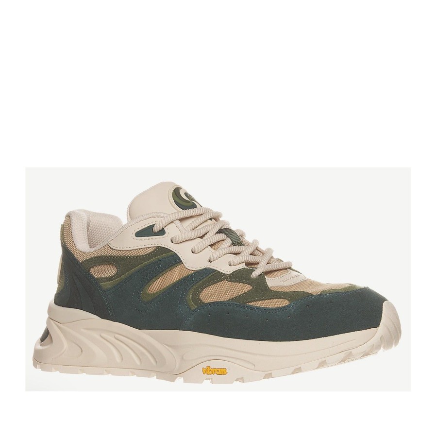 Men'S Shoes PALLADIUM | Palladium Men'S Pallavortex Jogger Tot In Green/Olive Green