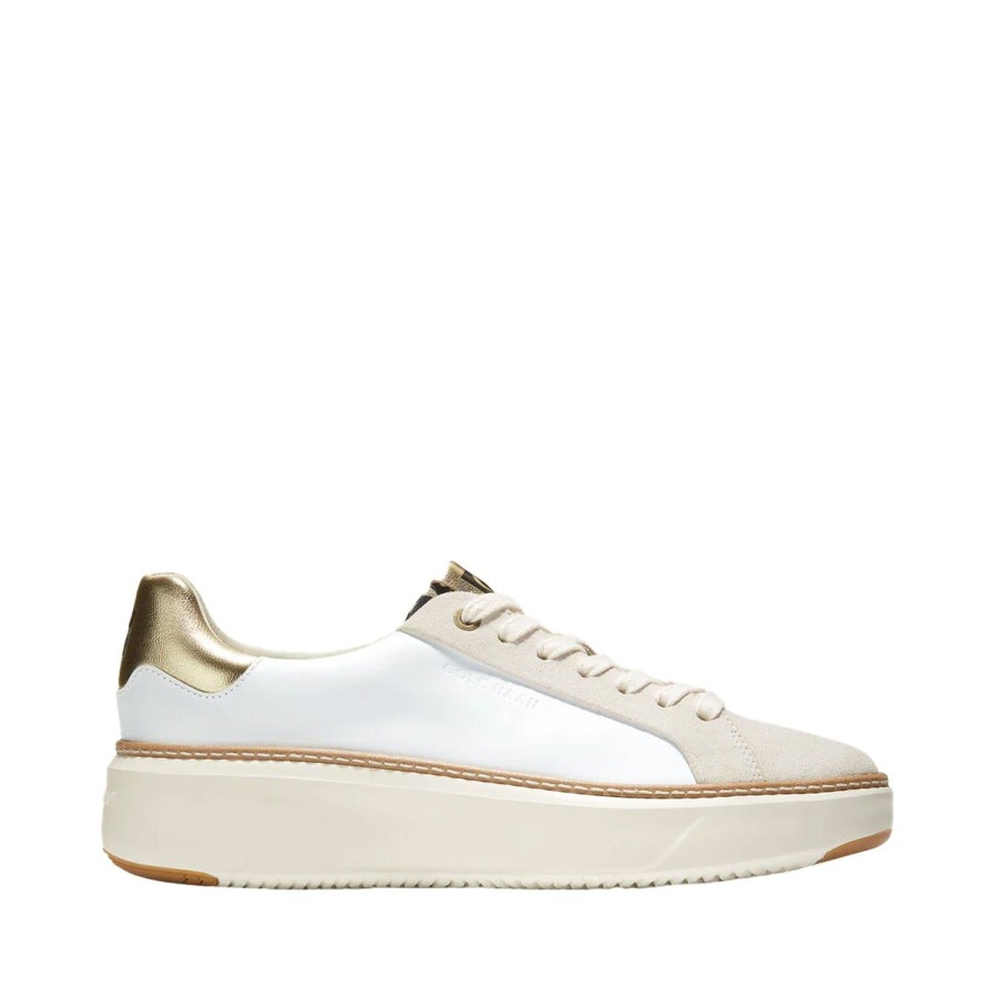 Women'S Shoes Cole Haan | Cole Haan Women'S Topspin In White/Leo