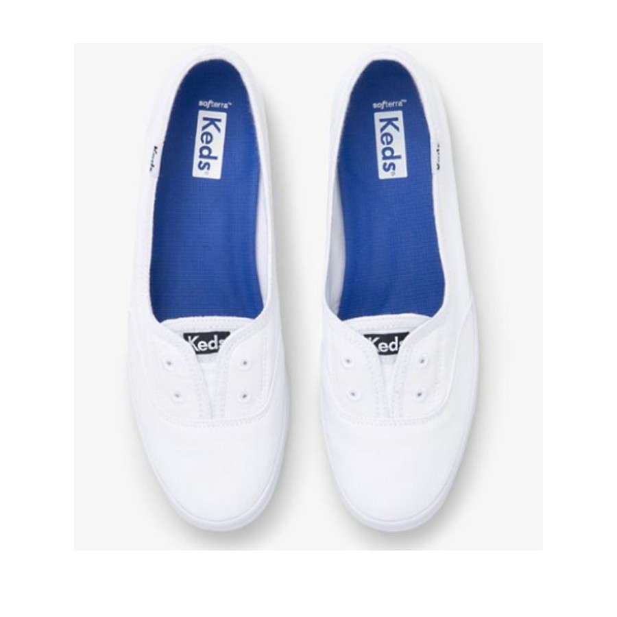 Women'S Shoes Keds | Keds Women'S Chillax Mini Twill In White