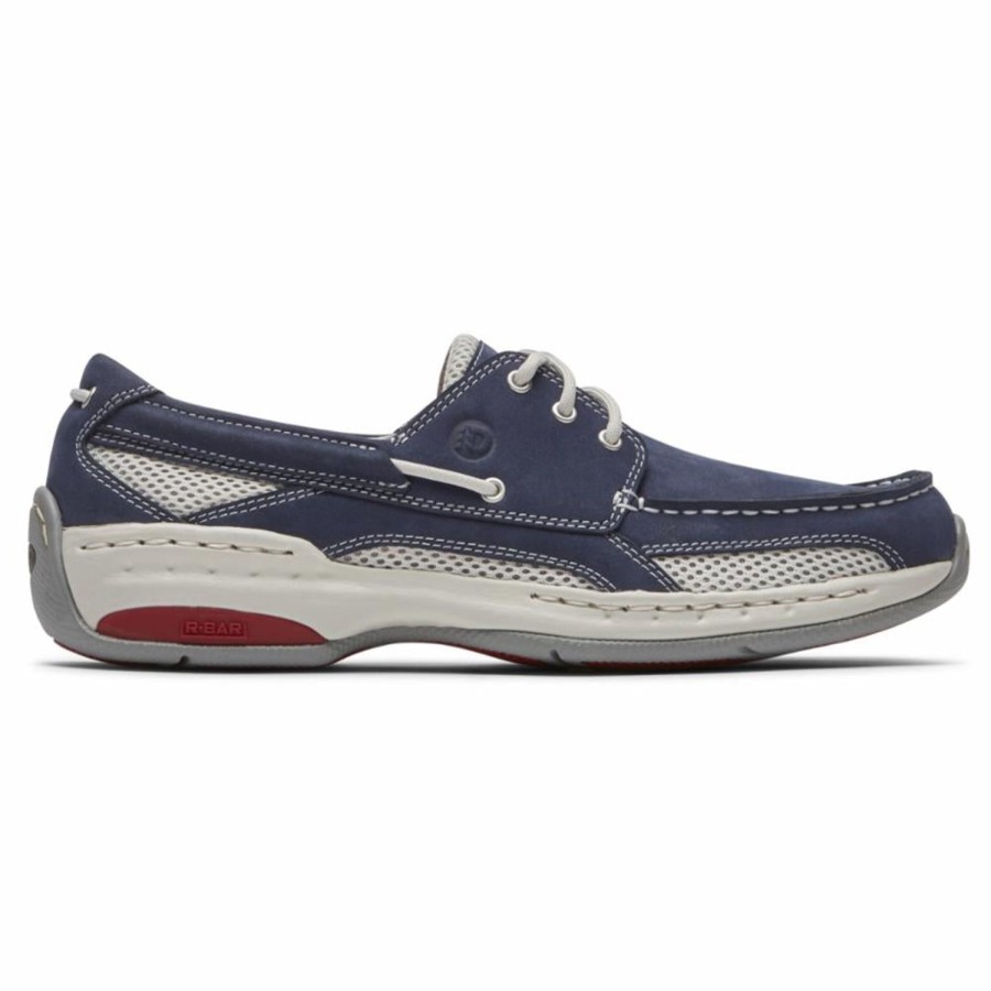 Men'S Shoes Dunham | Dunham Men'S Captain Waterford Navy 2E