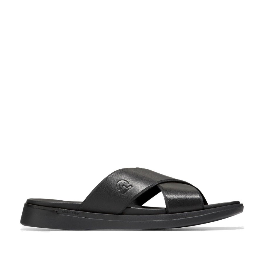 Men'S Shoes Cole Haan | Cole Haan Men'S Crisscross Slide In Black