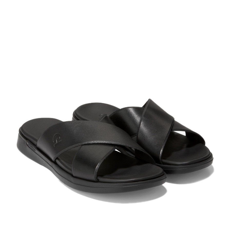 Men'S Shoes Cole Haan | Cole Haan Men'S Crisscross Slide In Black