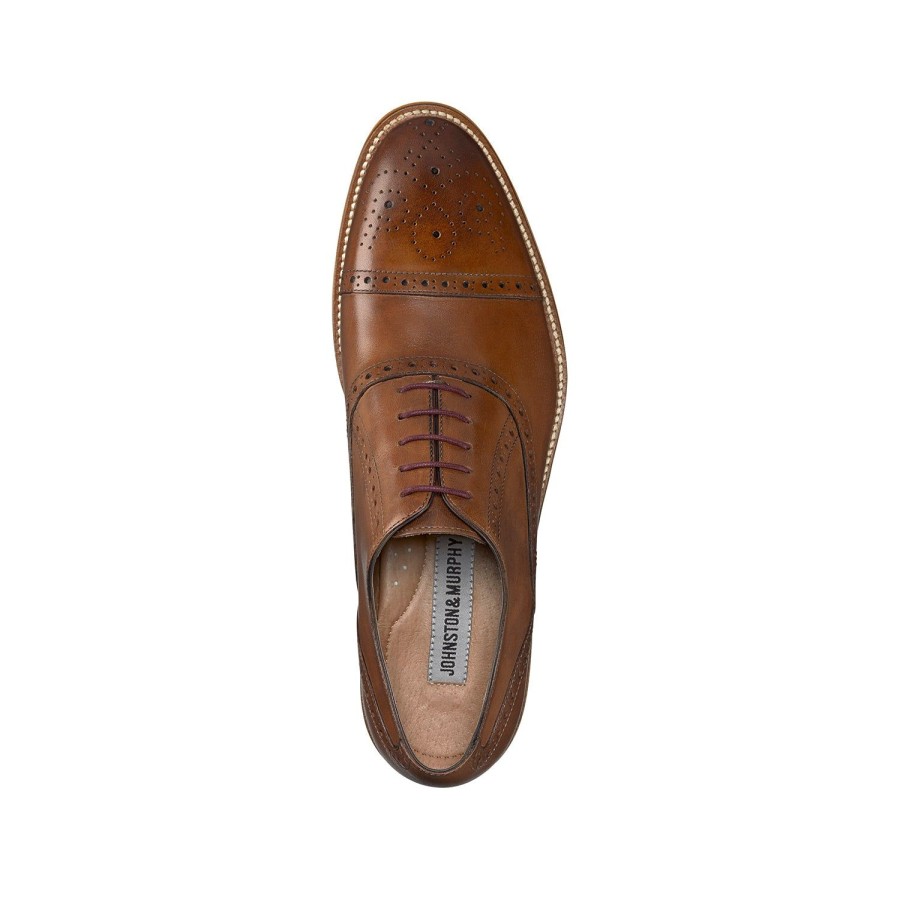 Men'S Shoes JOHNSTON AND MURPHY | Johnston And Murphy Men'S Conrad In Tan