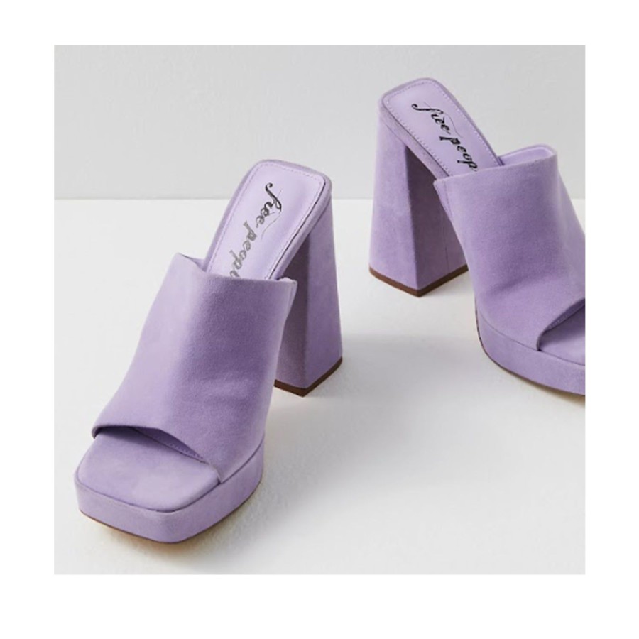 Women'S Shoes FREE PEOPLE | Free People Women'S Margo Mule In Daring Violet