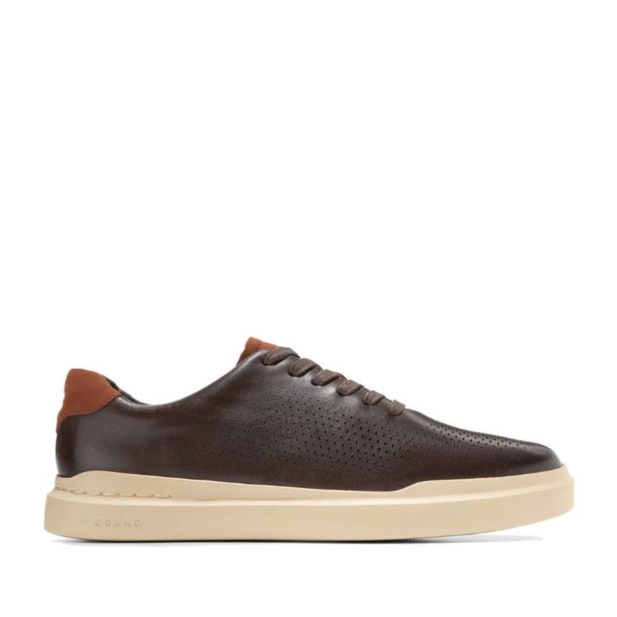 Men'S Shoes COLE HAAN | Cole Haan Men'S Grandpro Rally Laser Cut In Chocolate