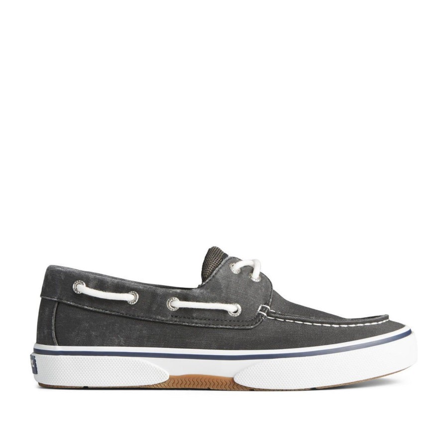 Men'S Shoes SPERRY | Sperry Men'S Halyard 2-Eye In Black