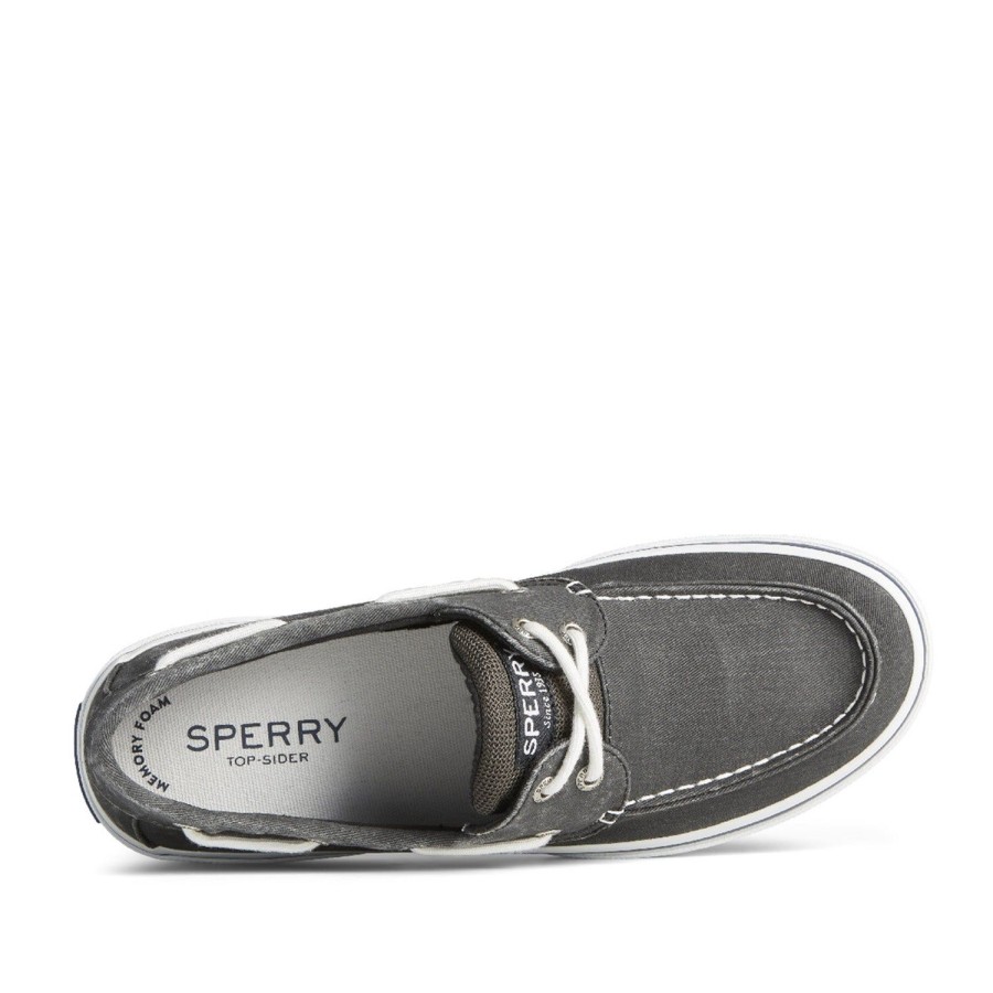 Men'S Shoes SPERRY | Sperry Men'S Halyard 2-Eye In Black