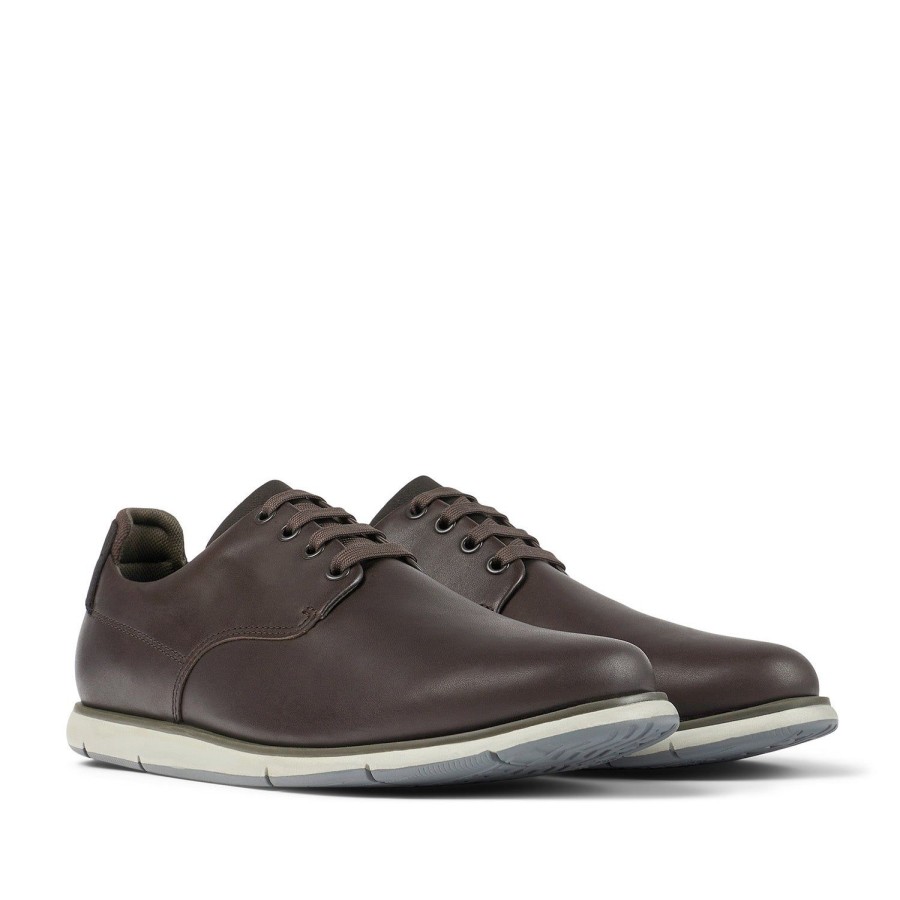 Men'S Shoes Camper | Camper Men'S Smith In Dark Brown