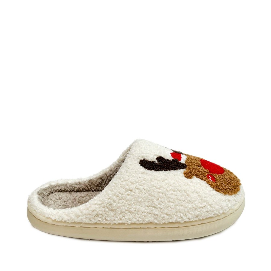 Women'S Shoes FLOOF | Floof Rudolph Slippers In Red