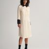 Women'S Apparel Gant Apparel Womens | Gant Apparel S Women'S Reg Block Shirt Dress Seasonal Newness Brown Re